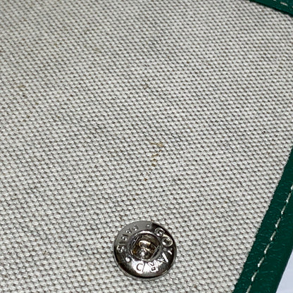 【中古品】【メンズ/レディース】 GOYARD ゴヤール プリュメポーチウォレット カバン ポシェット ショルダーバッグ ハンドバッグ 180-260830-ko-04-tei カラー：グリーン 万代Net店