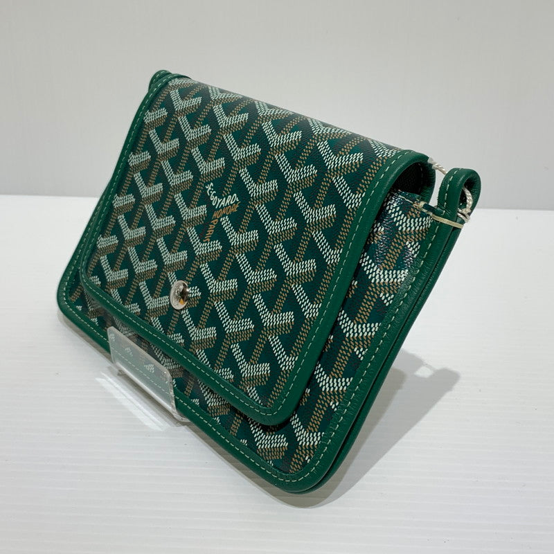【中古品】【メンズ/レディース】 GOYARD ゴヤール プリュメポーチウォレット カバン ポシェット ショルダーバッグ ハンドバッグ 180-260830-ko-04-tei カラー：グリーン 万代Net店