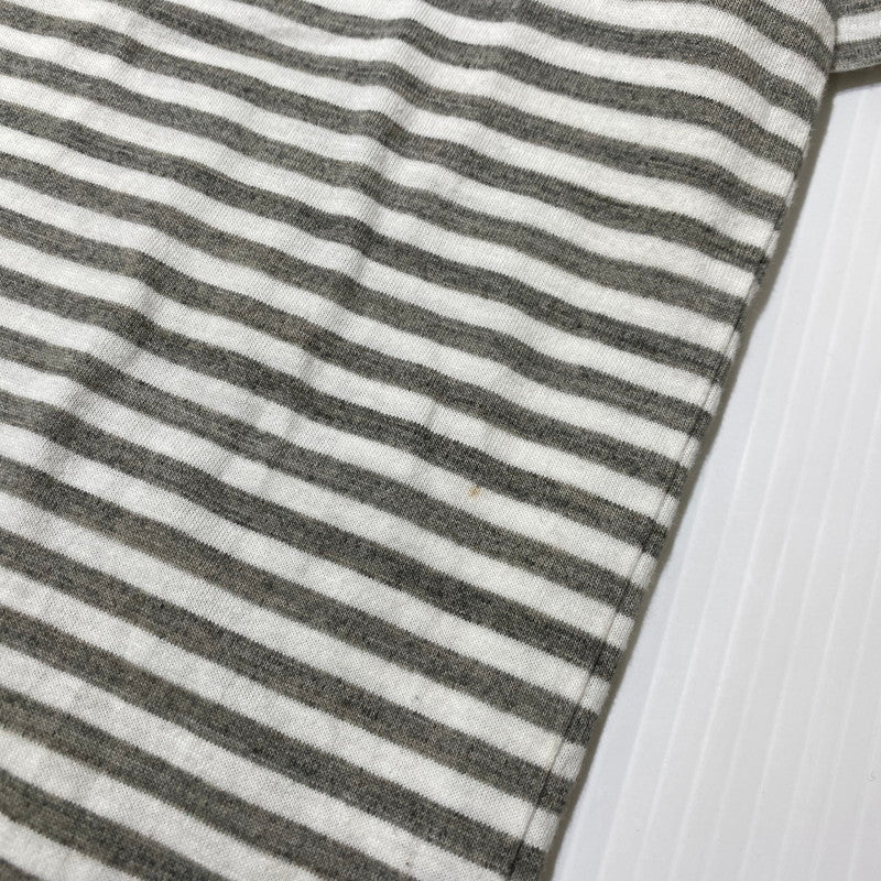 【中古品】【メンズ】 HUMANMADE ヒューマンメイド BORDER TEE ボーダー Tシャツ 半袖 トップス 142-260831-yo-01-tei サイズ：L カラー：グレー 万代Net店