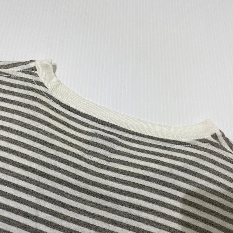 【中古品】【メンズ】 HUMANMADE ヒューマンメイド BORDER TEE ボーダー Tシャツ 半袖 トップス 142-260831-yo-01-tei サイズ：L カラー：グレー 万代Net店