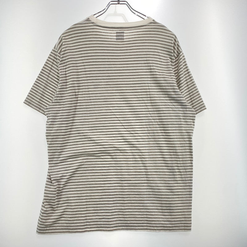 【中古品】【メンズ】 HUMANMADE ヒューマンメイド BORDER TEE ボーダー Tシャツ 半袖 トップス 142-260831-yo-01-tei サイズ：L カラー：グレー 万代Net店
