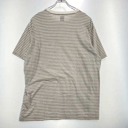 【中古品】【メンズ】 HUMANMADE ヒューマンメイド BORDER TEE ボーダー Tシャツ 半袖 トップス 142-260831-yo-01-tei サイズ：L カラー：グレー 万代Net店