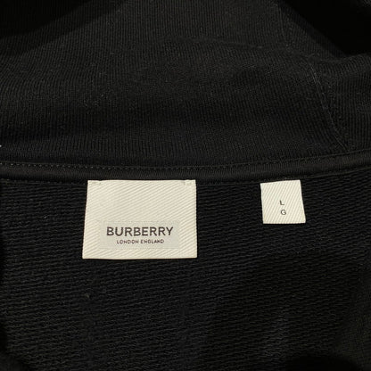 【中古品】【メンズ】 BURBERRY LONDON バーバリー ロンドン BOX LOGO PULLOVER HOODIE 8021437 ボックスロゴ プルオーバー フーディ 長袖 トップス パーカー 141-260831-yo-08-tei サイズ：L カラー：ブラック 万代Net店