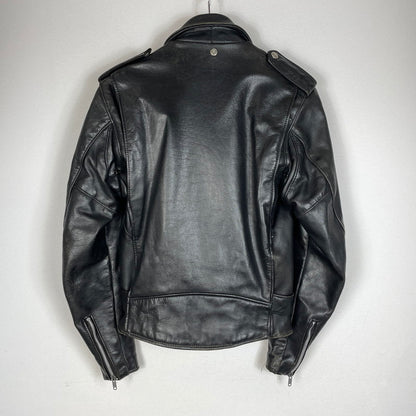 【現状渡し品】【メンズ】 Schott ショット 80‘s~90‘s DOUBLE RIDERS JACKET MADE IN USA 80∼90年代 バイカータグ後期 ダブルライダース ジャケット アウター アメリカ製 レザージャケット 145-260905-ss-09-teih サイズ：34/※ダメージ、リペア等多々あり カラー：ブラック 万代Net店