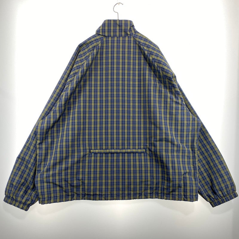 【中古品】【メンズ】 SUPREME シュプリーム 25AW PLAID TRACK JACKET プレイド トラックジャケット ライトアウター 149-260831-yo-11-tei サイズ：XXL カラー：ネイビー/オリーブグリーン 万代Net店
