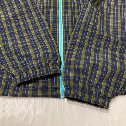 【中古品】【メンズ】 SUPREME シュプリーム 25AW PLAID TRACK JACKET プレイド トラックジャケット ライトアウター 149-260831-yo-11-tei サイズ：XXL カラー：ネイビー/オリーブグリーン 万代Net店