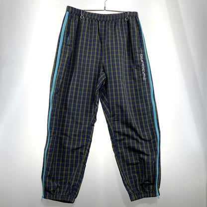 【中古品】【メンズ】 SUPREME シュプリーム 25AW PLAID WARM UP PANT プレイド ウォームアップ パンツ ボトムス 149-260831-yo-14-tei サイズ：XXL カラー：ネイビー/オリーブグリーン 万代Net店