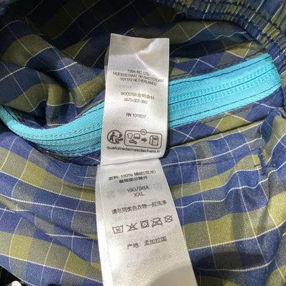 【中古品】【メンズ】 SUPREME シュプリーム 25AW PLAID WARM UP PANT プレイド ウォームアップ パンツ ボトムス 149-260831-yo-14-tei サイズ：XXL カラー：ネイビー/オリーブグリーン 万代Net店