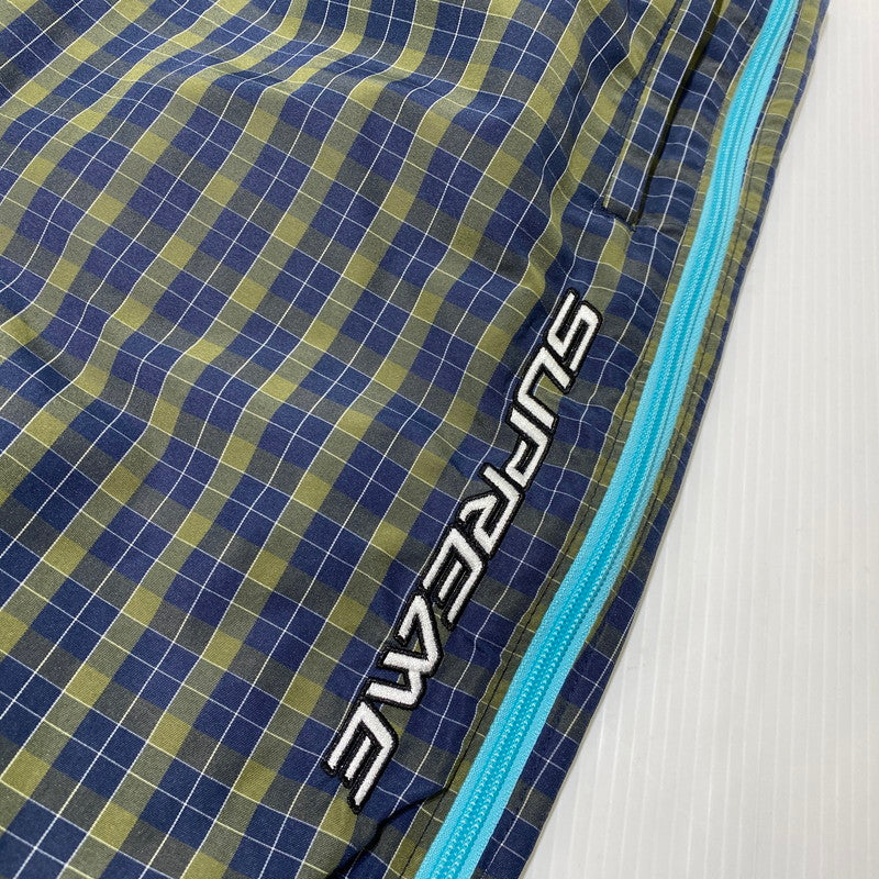 【中古品】【メンズ】 SUPREME シュプリーム 25AW PLAID WARM UP PANT プレイド ウォームアップ パンツ ボトムス 149-260831-yo-14-tei サイズ：XXL カラー：ネイビー/オリーブグリーン 万代Net店
