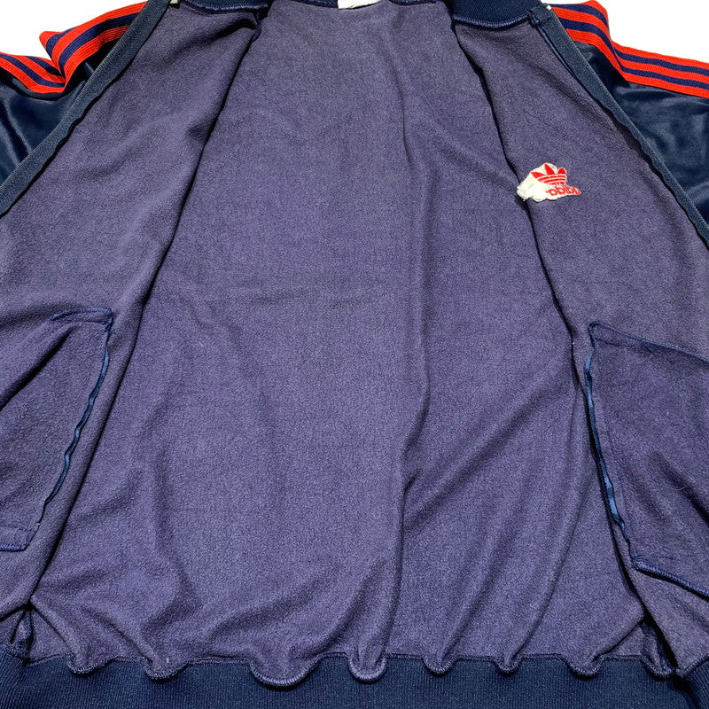 【現状渡し品】【メンズ】 adidas アディダス 70~80's ATP TRACK JACKET VINTAGE 70~80年代 トラックジャケット ライトアウター ジャージ ヴィンテージ 148-260901-ko-15-teih サイズ：L カラー：ネイビー 万代Net店