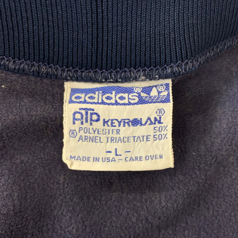 【現状渡し品】【メンズ】 adidas アディダス 70~80's ATP TRACK JACKET VINTAGE 70~80年代 トラックジャケット ライトアウター ジャージ ヴィンテージ 148-260901-ko-15-teih サイズ：L カラー：ネイビー 万代Net店