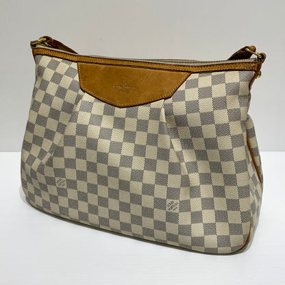 【中古品】【メンズ/レディース】 LOUIS VUITTON ルイ・ヴィトン N41113 ダミエアズール シラクーサPM ショルダーバッグ カバン 斜め掛け 179-260830-ko-01-tei カラー：アイボリー系 万代Net店