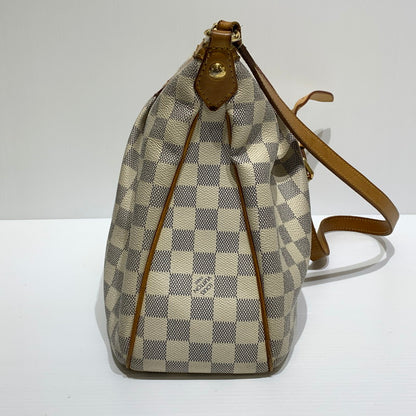 【中古品】【メンズ/レディース】 LOUIS VUITTON ルイ・ヴィトン N41113 ダミエアズール シラクーサPM ショルダーバッグ カバン 斜め掛け 179-260830-ko-01-tei カラー：アイボリー系 万代Net店