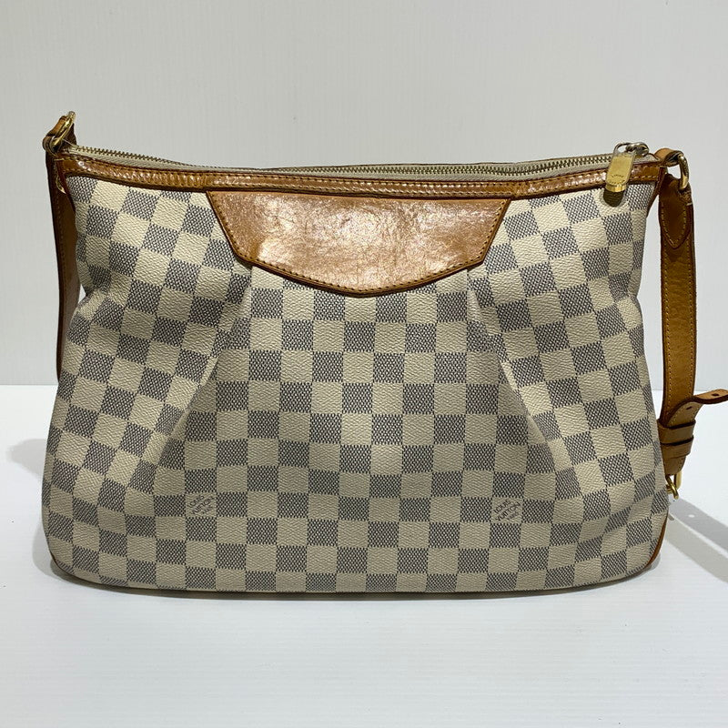 【中古品】【メンズ/レディース】 LOUIS VUITTON ルイ・ヴィトン N41113 ダミエアズール シラクーサPM ショルダーバッグ カバン 斜め掛け 179-260830-ko-01-tei カラー：アイボリー系 万代Net店