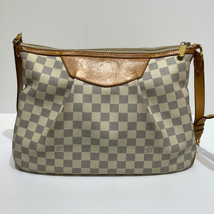 【中古品】【メンズ/レディース】 LOUIS VUITTON ルイ・ヴィトン N41113 ダミエアズール シラクーサPM ショルダーバッグ カバン 斜め掛け 179-260830-ko-01-tei カラー：アイボリー系 万代Net店