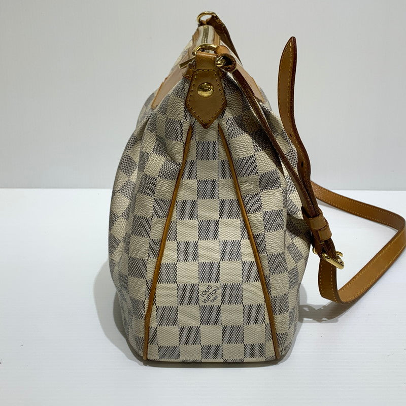 【中古品】【メンズ/レディース】 LOUIS VUITTON ルイ・ヴィトン N41113 ダミエアズール シラクーサPM ショルダーバッグ カバン 斜め掛け 179-260830-ko-01-tei カラー：アイボリー系 万代Net店