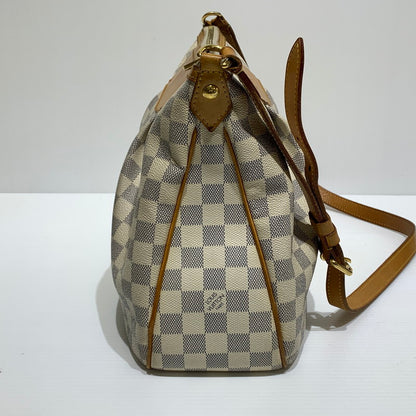 【中古品】【メンズ/レディース】 LOUIS VUITTON ルイ・ヴィトン N41113 ダミエアズール シラクーサPM ショルダーバッグ カバン 斜め掛け 179-260830-ko-01-tei カラー：アイボリー系 万代Net店