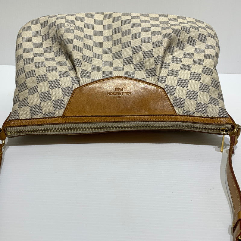 【中古品】【メンズ/レディース】 LOUIS VUITTON ルイ・ヴィトン N41113 ダミエアズール シラクーサPM ショルダーバッグ カバン 斜め掛け 179-260830-ko-01-tei カラー：アイボリー系 万代Net店