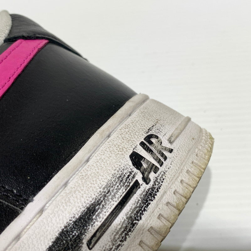 【中古品】【メンズ】 NIKE ナイキ × peaceminusone ピースマイナスワン 別注 コラボ AIR FORCE 1 LOW PARA-NOISE AQ3692-004 エアフォース1 ロー パラノイズ スニーカー 靴 シューズ 160-260830-ko-02-tei サイズ：28cm カラー：ブラック 万代Net店