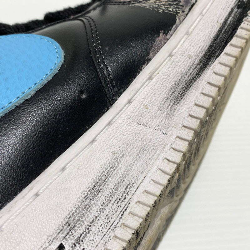 【中古品】【メンズ】 NIKE ナイキ × peaceminusone ピースマイナスワン 別注 コラボ AIR FORCE 1 LOW PARA-NOISE AQ3692-004 エアフォース1 ロー パラノイズ スニーカー 靴 シューズ 160-260830-ko-02-tei サイズ：28cm カラー：ブラック 万代Net店