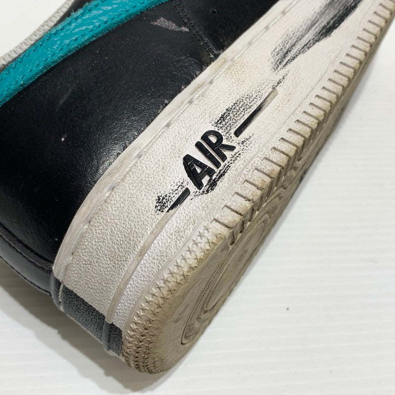 【中古品】【メンズ】 NIKE ナイキ × peaceminusone ピースマイナスワン 別注 コラボ AIR FORCE 1 LOW PARA-NOISE AQ3692-004 エアフォース1 ロー パラノイズ スニーカー 靴 シューズ 160-260830-ko-02-tei サイズ：28cm カラー：ブラック 万代Net店