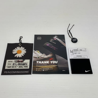 【中古品】【メンズ】 NIKE ナイキ × peaceminusone ピースマイナスワン 別注 コラボ AIR FORCE 1 LOW PARA-NOISE AQ3692-004 エアフォース1 ロー パラノイズ スニーカー 靴 シューズ 160-260830-ko-02-tei サイズ：28cm カラー：ブラック 万代Net店