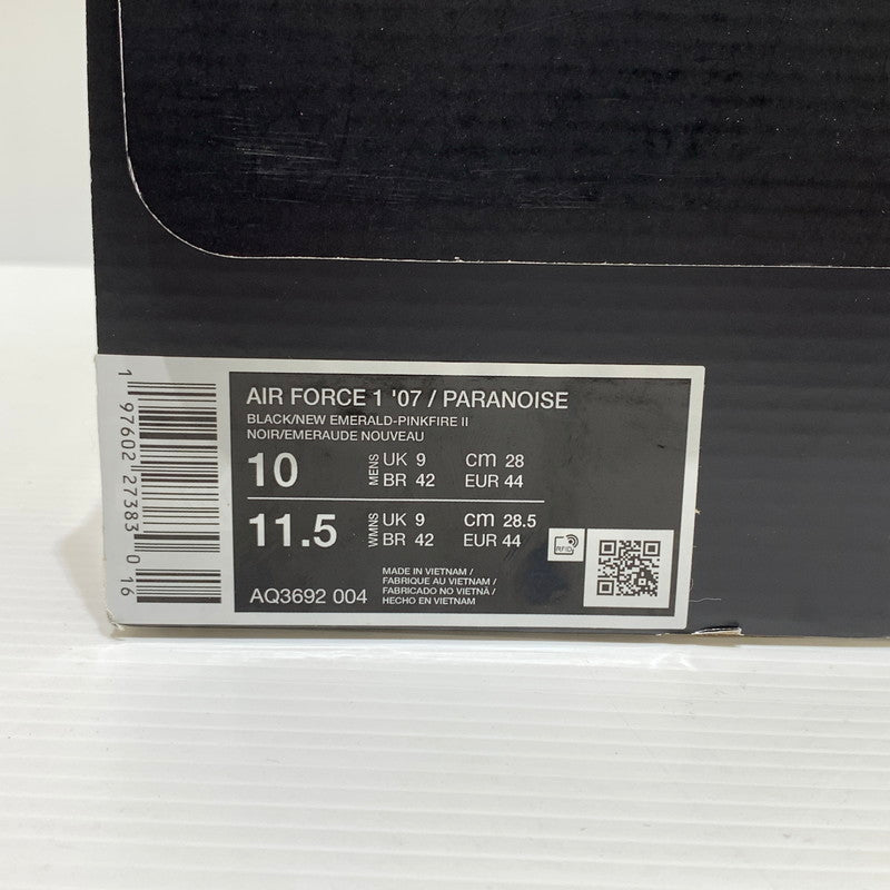 【中古品】【メンズ】 NIKE ナイキ × peaceminusone ピースマイナスワン 別注 コラボ AIR FORCE 1 LOW PARA-NOISE AQ3692-004 エアフォース1 ロー パラノイズ スニーカー 靴 シューズ 160-260830-ko-02-tei サイズ：28cm カラー：ブラック 万代Net店