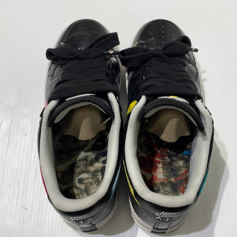 【中古品】【メンズ】 NIKE ナイキ × peaceminusone ピースマイナスワン 別注 コラボ AIR FORCE 1 LOW PARA-NOISE AQ3692-004 エアフォース1 ロー パラノイズ スニーカー 靴 シューズ 160-260830-ko-02-tei サイズ：28cm カラー：ブラック 万代Net店