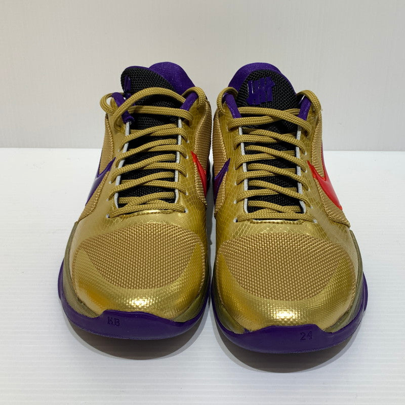 【中古品】【メンズ】 NIKE ナイキ × UNDEFEATED アンディフィーテッド 別注 コラボ KOBE V PROTRO HALL OF FAME DA6809-700 コービー5 プロトロ スニーカー 靴 シューズ 160-260830-ko-03-tei サイズ：26.5cm カラー：ゴールド 万代Net店