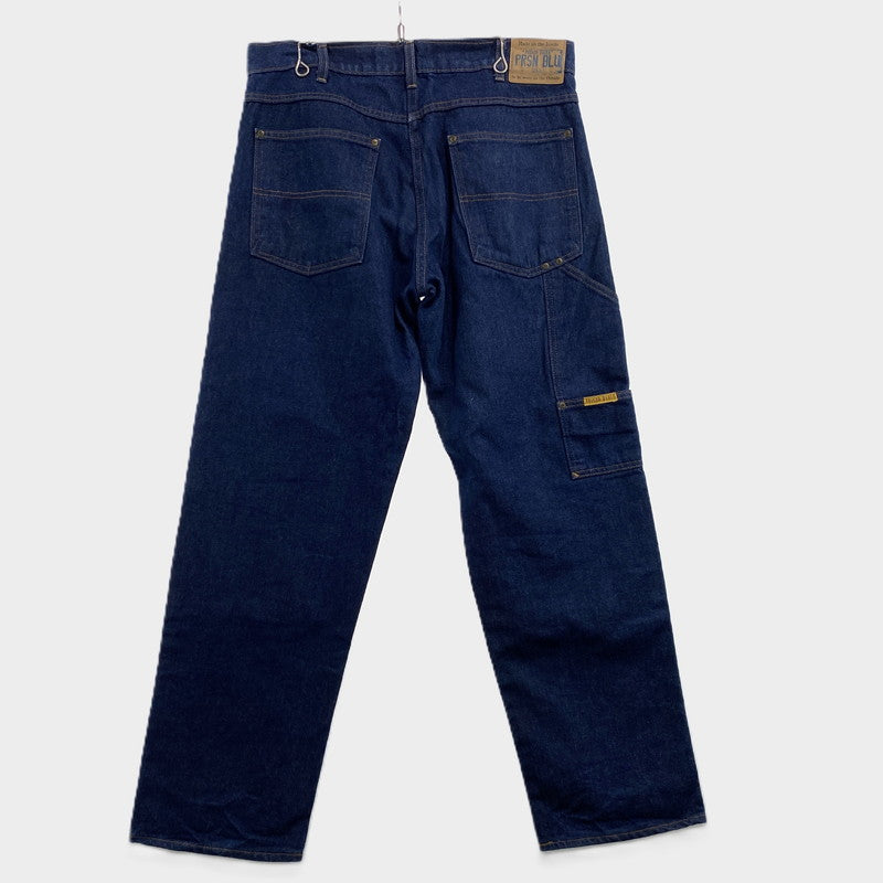 【中古品】【メンズ】 PRISON BLUES プリズンブルース DOUBLE KNEE PAINTER JEANS ダブルニー ペインター ジーンズ パンツ ボトムス 156-260831-yo-18-tei サイズ：W36 L32 カラー：インディゴ 万代Net店