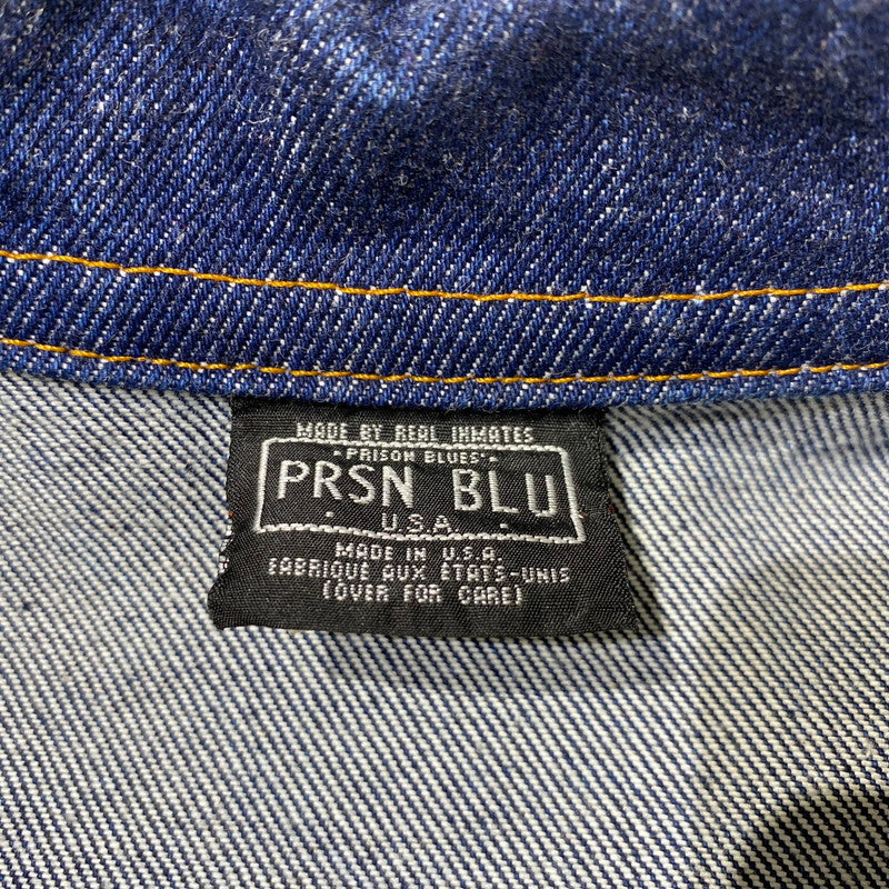 【中古品】【メンズ】 PRISON BLUES プリズンブルース DENIM JACKET デニム ジャケット ライトアウター 145-260831-yo-10-tei サイズ：03 カラー：インディゴ 万代Net店