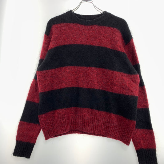 【中古品】【メンズ】 STUSSY ステューシー BIG STRIPE CREW KNIT 117277 ビッグストライプ クルーネック ニット トップス セーター 142-260901-ko-08-teih サイズ：M カラー：ボーダー 万代Net店