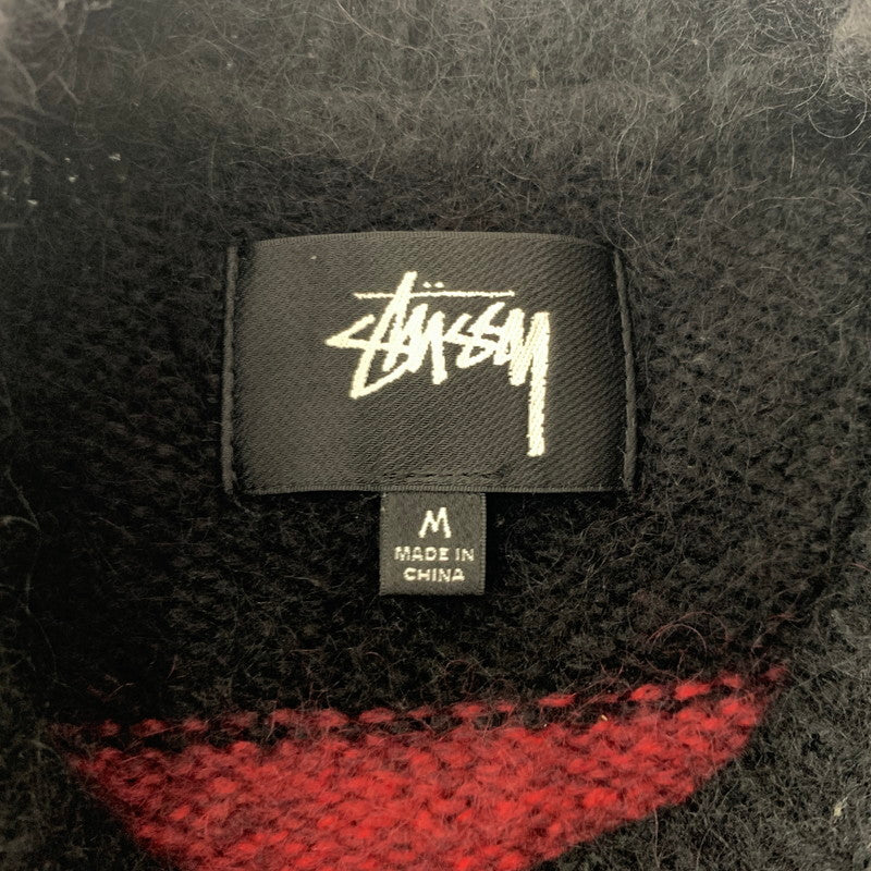 【中古品】【メンズ】 STUSSY ステューシー BIG STRIPE CREW KNIT 117277 ビッグストライプ クルーネック ニット トップス セーター 142-260901-ko-08-teih サイズ：M カラー：ボーダー 万代Net店