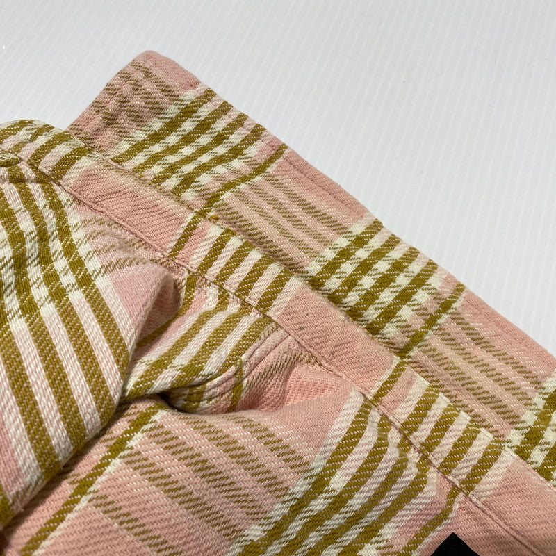 【中古品】【メンズ】 STUSSY ステューシー LAGUNA PLAID SHIRT 1110245 ラグーナ プレイド シャツ 長袖 トップス チェックシャツ 142-260901-yo-05-teih サイズ：XL カラー：ピンク 万代Net店