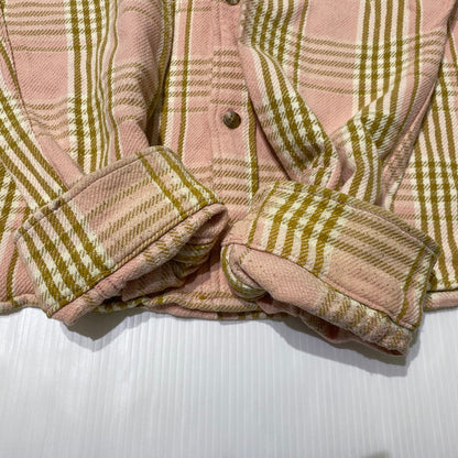 【中古品】【メンズ】 STUSSY ステューシー LAGUNA PLAID SHIRT 1110245 ラグーナ プレイド シャツ 長袖 トップス チェックシャツ 142-260901-yo-05-teih サイズ：XL カラー：ピンク 万代Net店