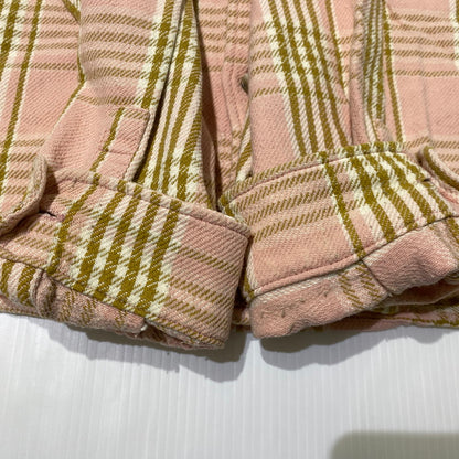 【中古品】【メンズ】 STUSSY ステューシー LAGUNA PLAID SHIRT 1110245 ラグーナ プレイド シャツ 長袖 トップス チェックシャツ 142-260901-yo-05-teih サイズ：XL カラー：ピンク 万代Net店