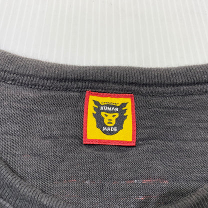 【中古品】【メンズ】 HUMANMADE　ヒューマンメイド × KAWS カウズ 別注コラボ KAWSMADE PRINT T-SHIRT カウズメイド プリント Tシャツ 半袖 トップス 142-260901-yo-07-teih サイズ：2XL カラー：ブラック 万代Net店