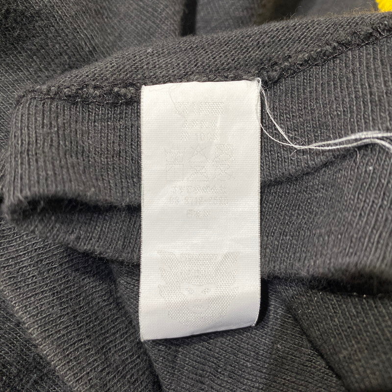 【中古品】【メンズ】 HUMANMADE　ヒューマンメイド × KAWS カウズ 別注コラボ KAWSMADE PRINT T-SHIRT カウズメイド プリント Tシャツ 半袖 トップス 142-260901-yo-07-teih サイズ：2XL カラー：ブラック 万代Net店