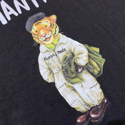 【中古品】【メンズ】 HUMANMADE ヒューマンメイド TIGER PRINT T-SHIRT タイガー プリント Tシャツ 半袖 トップス 142-260901-yo-06-teih サイズ：3XL カラー：ブラック 万代Net店