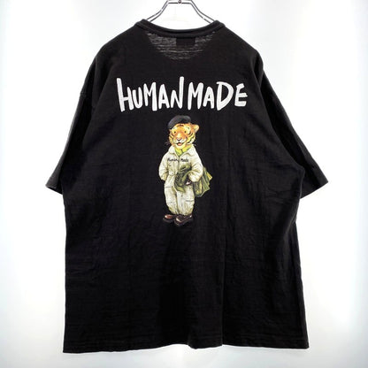 【中古品】【メンズ】 HUMANMADE ヒューマンメイド TIGER PRINT T-SHIRT タイガー プリント Tシャツ 半袖 トップス 142-260901-yo-06-teih サイズ：3XL カラー：ブラック 万代Net店