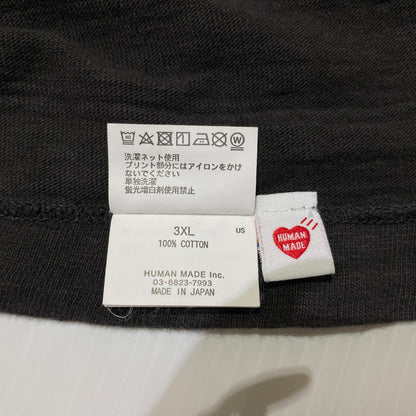 【中古品】【メンズ】 HUMANMADE ヒューマンメイド TIGER PRINT T-SHIRT タイガー プリント Tシャツ 半袖 トップス 142-260901-yo-06-teih サイズ：3XL カラー：ブラック 万代Net店