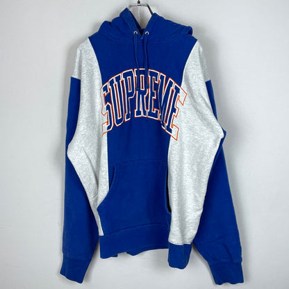 【中古品】【メンズ】 SUPREME シュプリーム 19AW PANELED ARC HOODED 2019年秋冬 パネルド アーク フーディー 長袖 トップス プルーオーバー パーカー 149-260902-sa-14-teih サイズ：XL カラー：ブルー 万代Net店