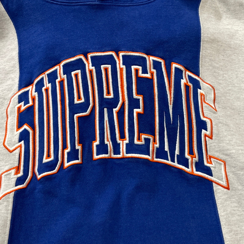 【中古品】【メンズ】 SUPREME シュプリーム 19AW PANELED ARC HOODED 2019年秋冬 パネルド アーク フーディー 長袖 トップス プルーオーバー パーカー 149-260902-sa-14-teih サイズ：XL カラー：ブルー 万代Net店