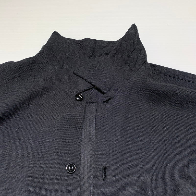 【中古品】【メンズ】 GOLD ゴールド SELVEDGE OXFORD OPEN SHIRT GL39649 セルビッジオックスフォード オープンカラーシャツ 半袖 トップス 東洋エンタープライズ 145-260901-ko-14-teih サイズ：L カラー：ブラック系 万代Net店