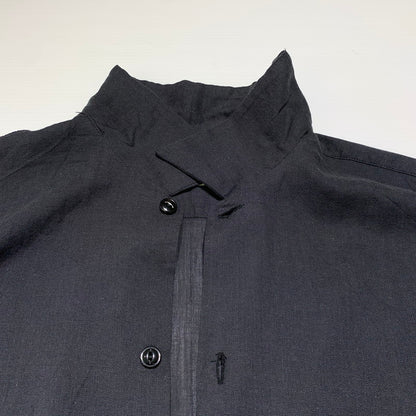 【中古品】【メンズ】 GOLD ゴールド SELVEDGE OXFORD OPEN SHIRT GL39649 セルビッジオックスフォード オープンカラーシャツ 半袖 トップス 東洋エンタープライズ 145-260901-ko-14-teih サイズ：L カラー：ブラック系 万代Net店