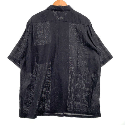【中古品】【メンズ】 GOLD ゴールド SELVEDGE OXFORD OPEN SHIRT GL39649 セルビッジオックスフォード オープンカラーシャツ 半袖 トップス 東洋エンタープライズ 145-260901-ko-14-teih サイズ：L カラー：ブラック系 万代Net店