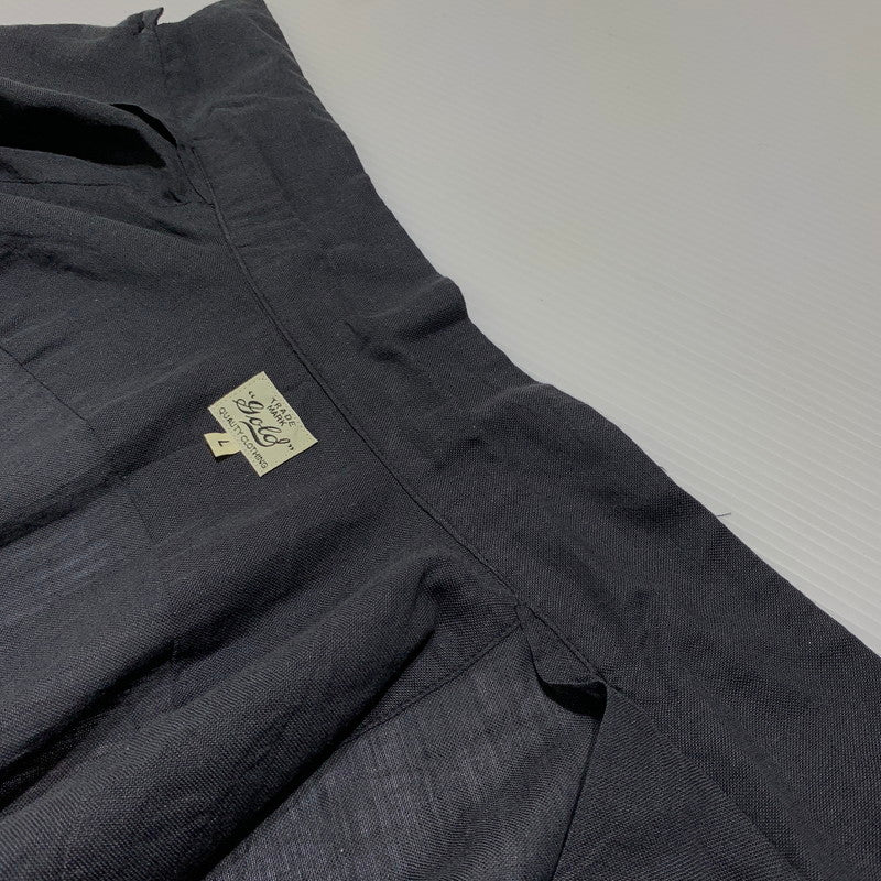 【中古品】【メンズ】 GOLD ゴールド SELVEDGE OXFORD OPEN SHIRT GL39649 セルビッジオックスフォード オープンカラーシャツ 半袖 トップス 東洋エンタープライズ 145-260901-ko-14-teih サイズ：L カラー：ブラック系 万代Net店