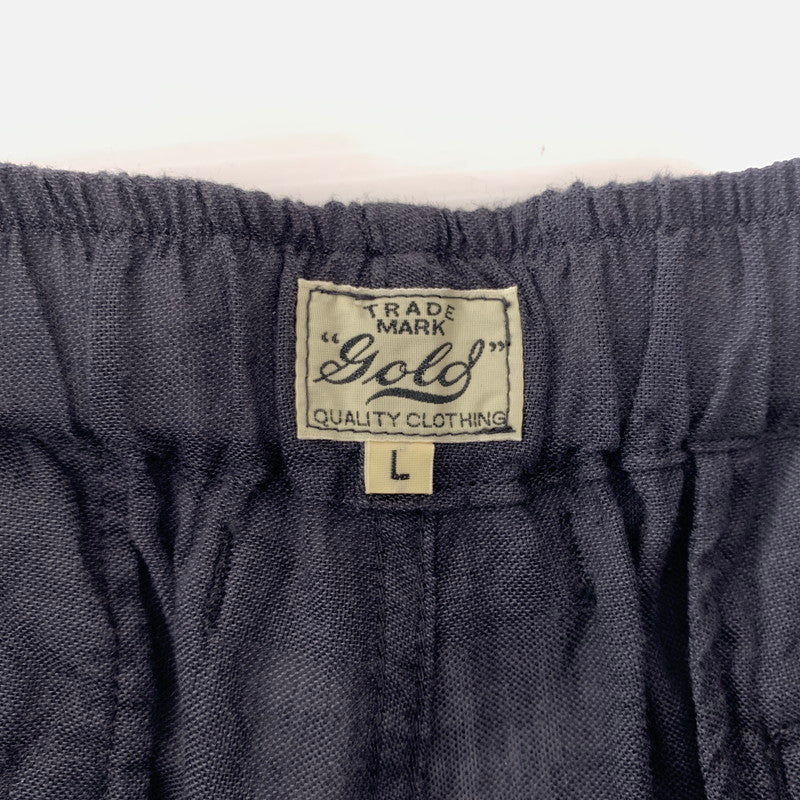 【中古品】【メンズ】 GOLD ゴールド SELVEDGE OXFORD EASY CARGO PANTS GL42619 セルビッジオックスフォードイージーカーゴパンツ ボトムス 東洋エンタープライズ 156-260901-ko-18-teih サイズ：L カラー：ブラック系 万代Net店