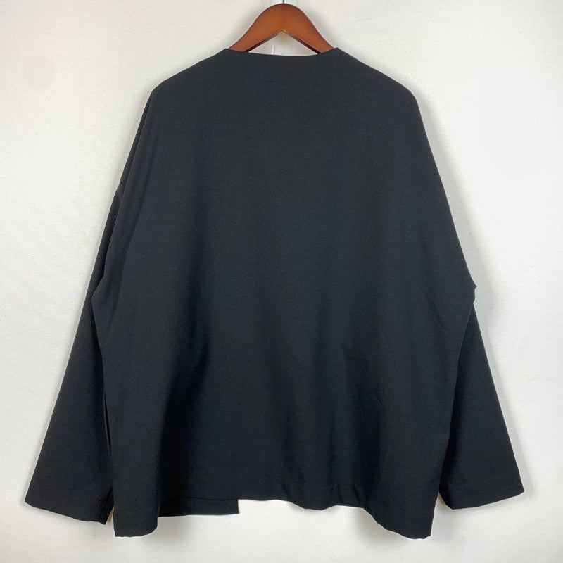 【中古品】【メンズ】 GOLD ゴールド CRAPE TWILL NO COLLAR CARDIGAN GL15043 クレイプ ツイル ノーカラーカーディガン トップス 東洋エンタープライズ 145-260901-ko-01-teih サイズ：L カラー：ブラック 万代Net店