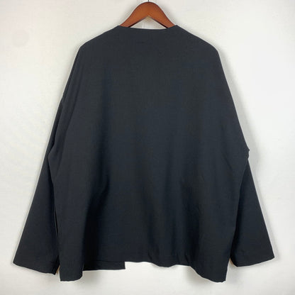【中古品】【メンズ】 GOLD ゴールド CRAPE TWILL NO COLLAR CARDIGAN GL15043 クレイプ ツイル ノーカラーカーディガン トップス 東洋エンタープライズ 145-260901-ko-01-teih サイズ：L カラー：ブラック 万代Net店